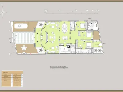 Classic One-Story Villa Plan Pack  3 Unique 3D model