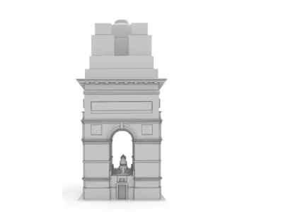 India Gate 3D model