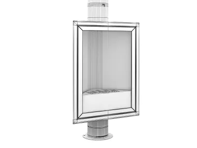 Eurofocus Gas Fireplace 3D model