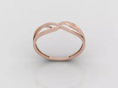 Women Ring Fancy Ring Plain light weight STL 3DM Printable 3D print model 15