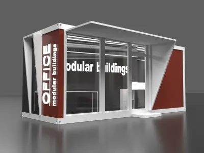 Modular office 15m2 3D model