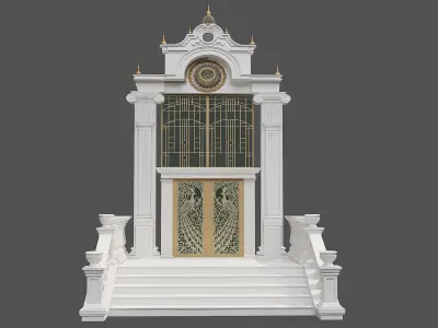 Classic Door Gate 2 3D model