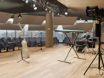 Stage for performances 3D model