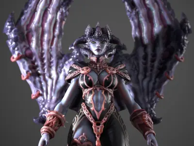 Darksider 3 Lilith  Low-poly 3D model