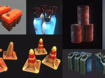 FPS TPS props Low-poly 3D model