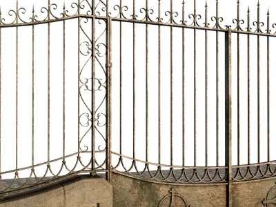 Classical Iron Gate 3D model