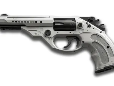 Lowpoly Sci-fi Futuristic Gun Pack 3D model