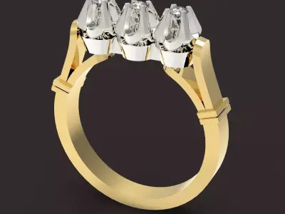 women ring 3D print model 172