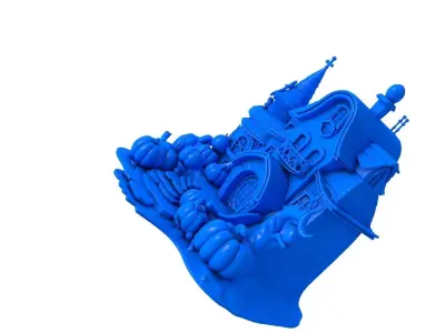 Halloween Ghost - Haunted House - Halloween Graveyard  3D print model