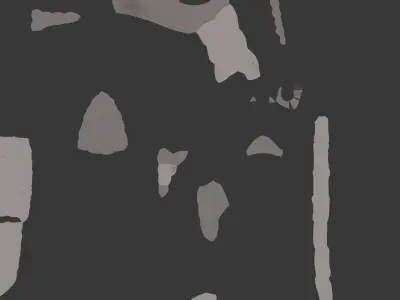 Skulls Spikes Decorated High Heel Boots Low-poly 3D model