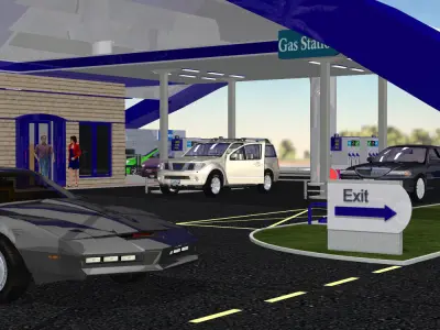 VP Gas Station 3D model
