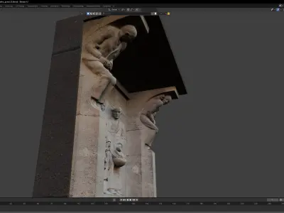 Germania - Nazi wartime architecture relief 3D model