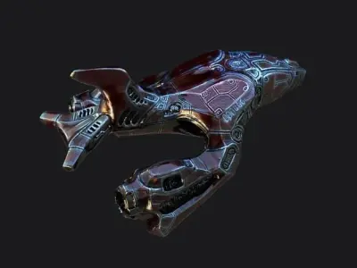 PLANET BOMBER Low-poly 3D model