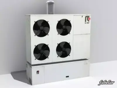 Industrial heat pump 3D model