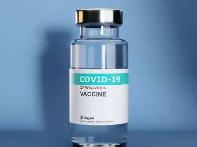 COVID19 Vaccine bottle 3D model