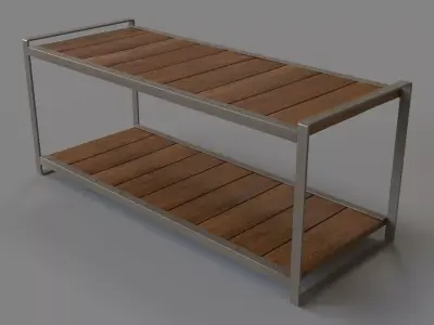 Industrial Shoe Rack 3D model