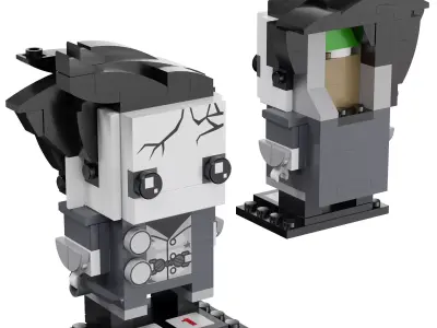 Lego BrickHeadz - 41594 Captain Armando Salazar 3D model