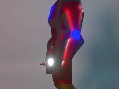 RufCyberX iron man Low-poly 3D model