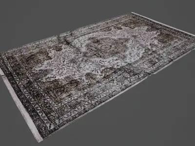 Carpet Rug 3d Model Low-poly 3D model