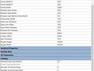 Scandinavian Parametric Revit Window Family Pack Revit 2024 3D model