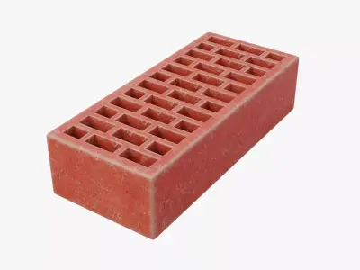 Red Brick 3 Low-poly 3D model