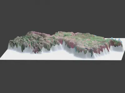 New Jersey State Low-poly 3D model