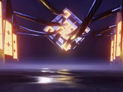 energy pipe Low-poly 3D model