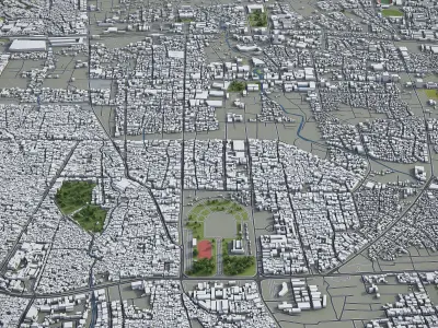 Bandung  Low-poly 3D model