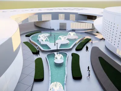 CULTURAL CENTER BY ABDULHAFIZ OUMER Free 3D model