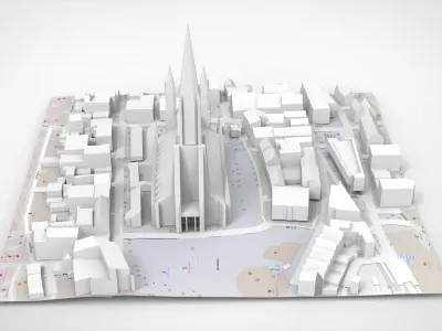 Ulm Cathedral Germany 3D model