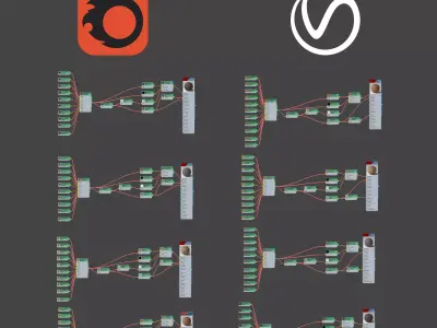 Boen Parquet Wood Floor Collection - 5 Layouts and 4 Colors - 4K 3D model