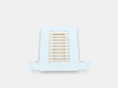 NORDLI Bed frame w storage and headboard Low-poly 3D model