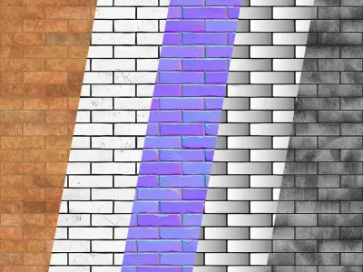 Lattice Brick-03-PBR Material-2K-4K Texture Texture