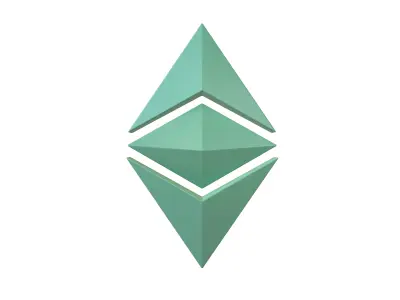 Ethereum Classic v2 004 Low-poly 3D model