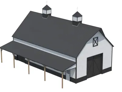 Industrial Building 10 Low-poly 3D model