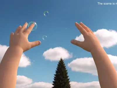  Caucasian Baby Hands 