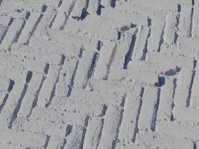 Herringbone Clay Brick Pavers PBR Texture Texture