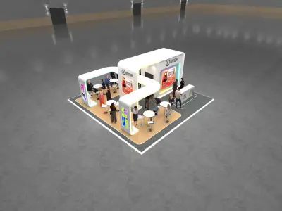 THE 9X9 MODERN EXHIBITION BOOTH 3D model