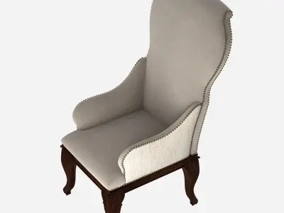 Custom made antique dining chair  3D model