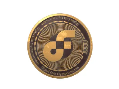 Flow Coin v3 002 Low-poly 3D model