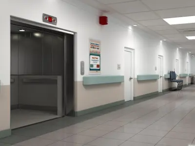 Hospital Hallway 2 3D model