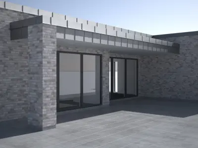 Danish - Scandinavian - detached house 001 3D model