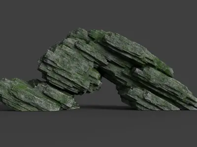 Rock 8-3 Low-poly 3D model