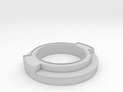 Bench Park 18 Low-poly 3D model