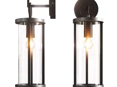 Lucande Emmeline outdoor wall lamp 3D model