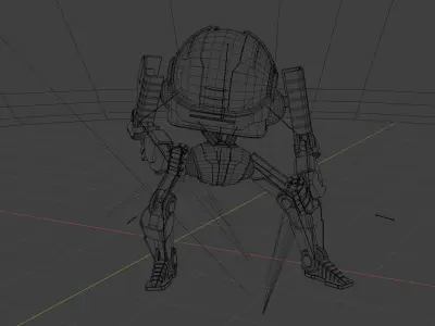 Android  rigged character 3D model