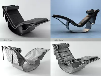 Rio lounge chair 3D model