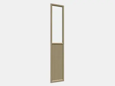OXBERG Panel-glass door 1 Low-poly 3D model