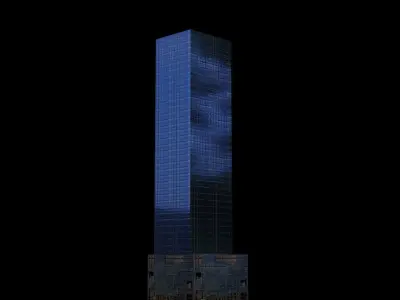 Hudson Yards 55 - NYC Low-poly 3D model