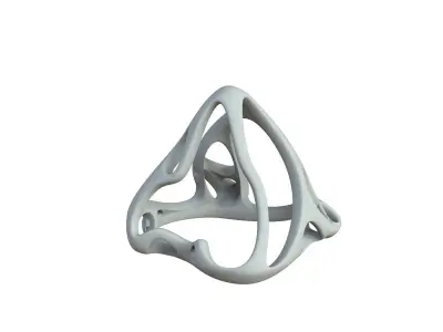 SciFi Cube Object No 63661 Low Poly Shape Low-poly 3D model